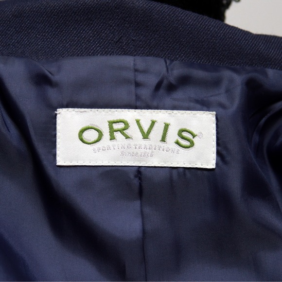 Orvis Women's Navy Blazer Jacket Size‎ 6 Classic Tailored Coat Navy Blue - Picture 16 of 16